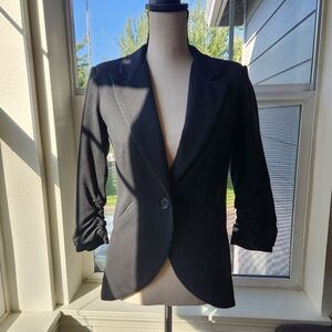Gibson Black 3/4 Sleeve Blazer | XS